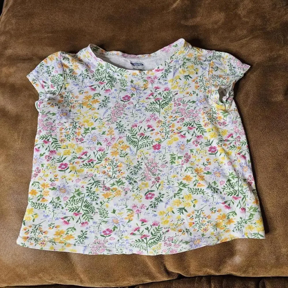 Old Navy Floral Print Unisex Kids' Top Size 4T